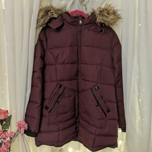 EUC Panther Down Plus Sized Parka with Fur Hood - Pajar / Addition Elle